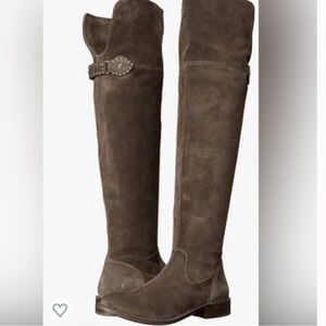 Frye Suede Shirley Over the Knee Boots 9